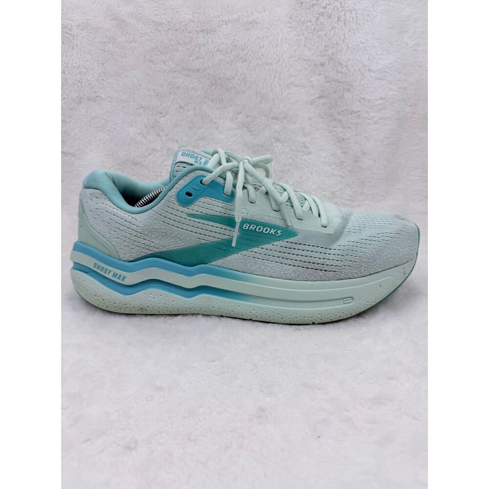 Brooks Ghost Max 2 Mens Running Shoes Honey Dew Blue Size 12.5 Sneaker